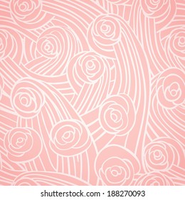 Abstract seamless pattern with vintage roses
