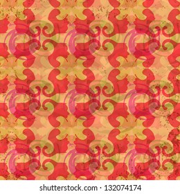 Abstract seamless pattern in vintage style