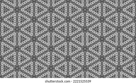 Resumen de patrón sin fisuras, papel de pared sin fisuras, diseño de fondo para interiores, papel de pared, tela, cortina, alfombra, ropa, Batik, satén, fondo, ilustración, estilo Bordado.
