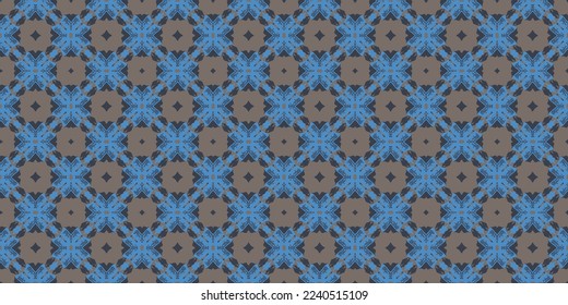 Abstract seamless pattern, seamless wallpaper, seamless background designed for use for interior, wallpaper, fabric, curtain, carpet, clothing, Batik, satin, background, illustration, Embroidery style