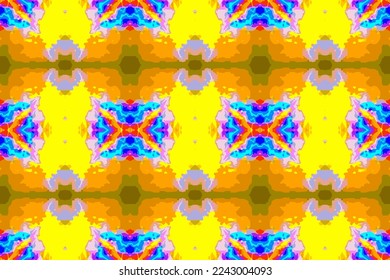 Abstract seamless pattern, seamless wallpaper, seamless background designed for use for interior,wallpaper,fabric,curtain,carpet,clothing,Batik,satin,background , illustration, Embroidery style.