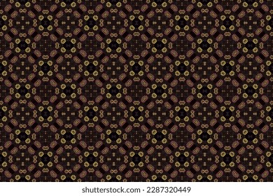 Abstraktes, nahtloses Muster, nahtlose Tapete, nahtloser Hintergrund, der für die Innenausstattung, Tapeten, Stoffe, Vorhänge, Teppiche, Kleidung, Batik, Satin, Hintergrund, Illustration, Stickereien bestimmt ist