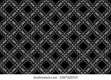 Abstract seamless pattern, seamless wallpaper, seamless background designed for use for interior, wallpaper, fabric, curtain, carpet, clothing, Batik, satin, background, illustration, Embroidery style