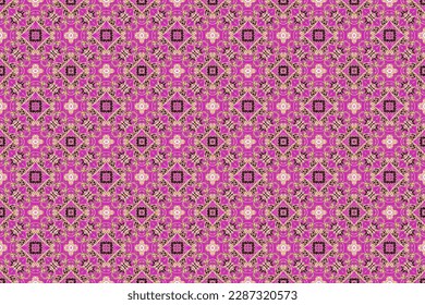 Abstract seamless pattern, seamless wallpaper, seamless background designed for use for interior, wallpaper, fabric, curtain, carpet, clothing, Batik, satin, background, illustration, Embroidery style