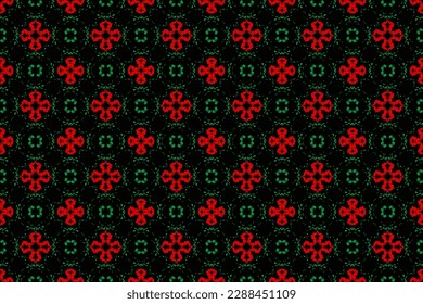 Abstract seamless pattern, seamless wallpaper, seamless background designed for use for interior, wallpaper, fabric, curtain, carpet, clothing, Batik, satin, background, illustration, Embroidery style