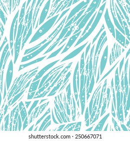 Abstract seamless pattern with water or floral elements