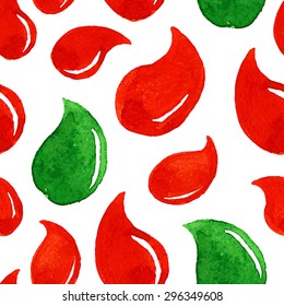 Abstract seamless pattern with watercolor drops