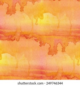 Abstract seamless pattern with watercolor spots. Vector illustration 