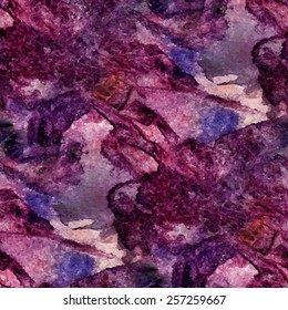 Abstract seamless pattern with watercolor spots. Vector illustration 