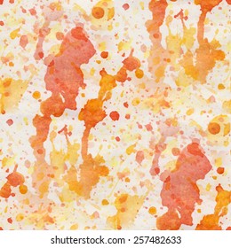 Abstract seamless pattern with watercolor spots. Vector illustration 