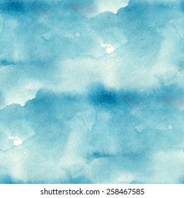 Abstract seamless pattern with watercolor spots. Vector illustration 