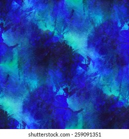 Abstract seamless pattern with watercolor spots. Vector illustration 
