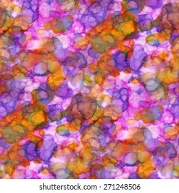 Abstract seamless pattern with watercolor spots. Vector illustration 
