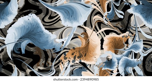 Resumen de un patrón impecable. Fondo de textura de color de agua. Ilustración del vector