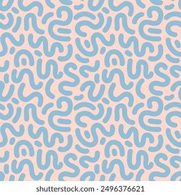 Abstract seamless pattern with wave lines.