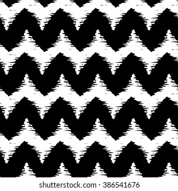 Abstract seamless pattern with wave lines.Vector illustration.