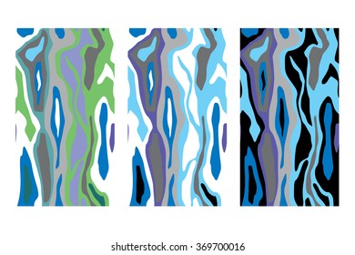 Abstract seamless pattern - wave, oil, stains, sea, heaven, air, flow