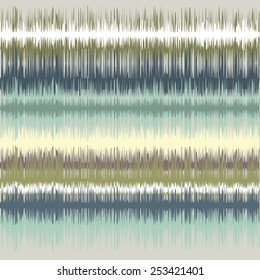 Abstract seamless pattern. Wave shape diagram in green and blue