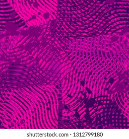 Abstract seamless pattern with wave. Urban repeated backdrop for textile, wrapping paper.