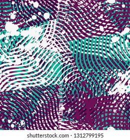 Abstract seamless pattern with wave. Urban repeated backdrop for textile, wrapping paper.