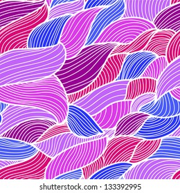 Abstract seamless pattern with waves