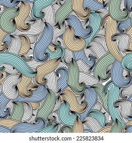 Abstract seamless pattern waves
