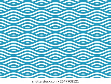 Abstrato padrão sem emenda com ondas