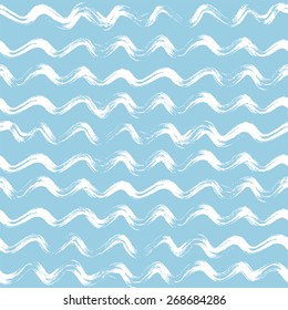 Abstract seamless pattern with waves.