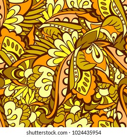 abstract seamless  pattern of waves and curves