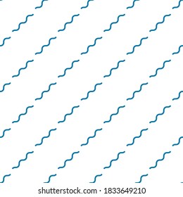 Abstract seamless pattern with waves. Design for backdrops with sea, rivers or water texture. Background for poster or cover. Figure for textiles.