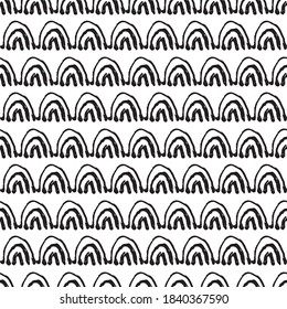 Abstract seamless pattern with waves, design element. Tribal pattern for invitations, cards, print, gift wrap, manufacturing, textile, fabric, wallpapers