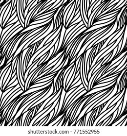 Abstract seamless pattern waves,  Vector background. Curve lines pattern.