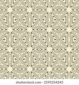Abstract seamless pattern. Wavy curved lines. Endless vector designs for wallpaper and fabric.