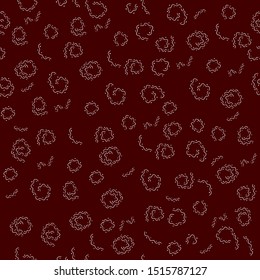 Abstract seamless pattern, wavy line and dots. Abstract vector elements. Endless texture for design projects, wrapping paper, posters.