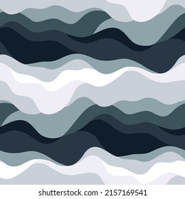 Abstract seamless pattern with wavy lines