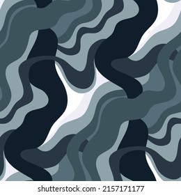 Abstract seamless pattern with wavy lines