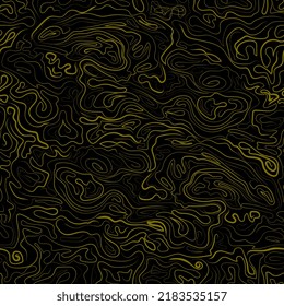 abstract seamless pattern with wavy lines, threads. Background with stripes, intertwining threads, painted with paints