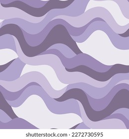 Abstract seamless pattern with wavy lines