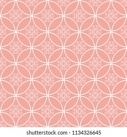 Abstract seamless pattern of Wax flower pink color for wallpapers and background.