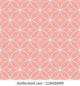 Abstract seamless pattern of Wax flower pink color for wallpapers and background.