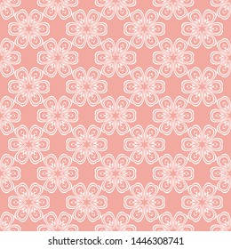Abstract seamless pattern of Wax flower pink color for wallpapers and background.