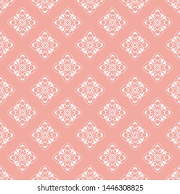Abstract seamless pattern of Wax flower pink color for wallpapers and background.
