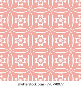 Abstract seamless pattern of Wax flower pink color for wallpapers and background.