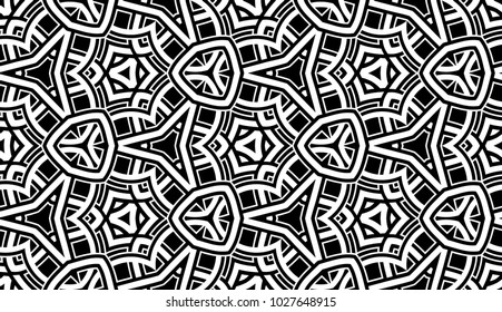 Abstract seamless pattern of white and black shades