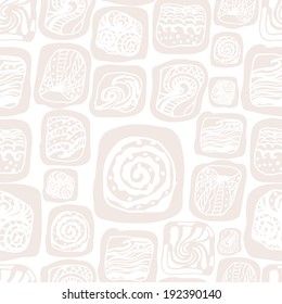 Abstract seamless pattern with white sea squares