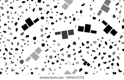 Abstract seamless pattern with winners podium symbols. Creative leopard backdrop. Vector illustration on white background