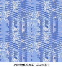 Abstract seamless pattern of winter fantasy, vector illustration