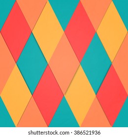 abstract, seamless pattern with, geometric, diamonds mosaic ornament. vector fashion backgrounds design. colorful, vogue wallpapers. decorative textured paper