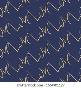 An abstract seamless pattern of the word love.