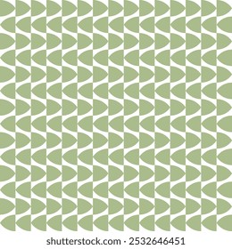 Abstract seamless pattern wtih green geometric shapes on white background